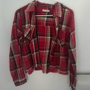 PacSun Crop Flannel